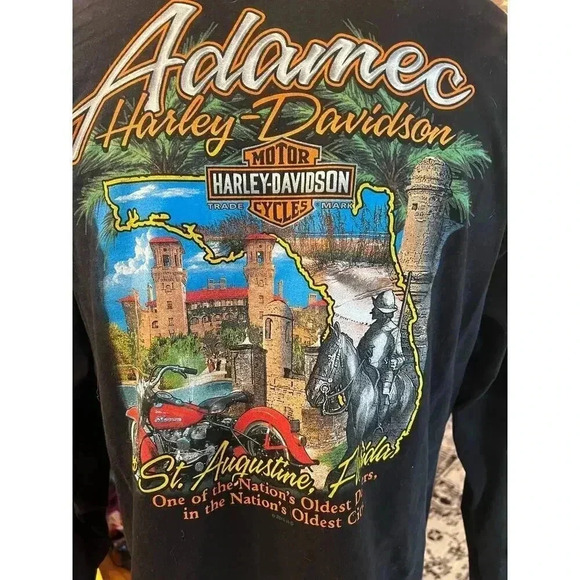 COPY - Harley Davidson long sleeve tshirt st augustine size xl. - Picture 4 of 5